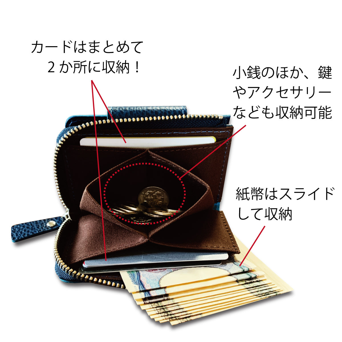 「プライスOFF」【...to®・Onthis】外出はこれだけ!スマートキーも入るマルチウォレット