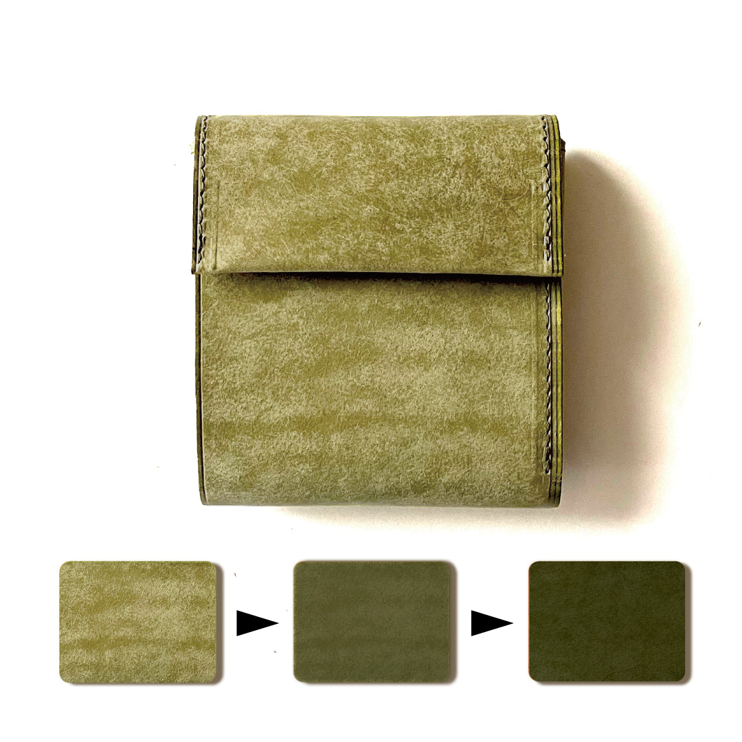 【カード7枚】ミニ財布の「悩み」を解消!ハマる空間設計 アウトポケットミニ二つ折り財布/CIGU