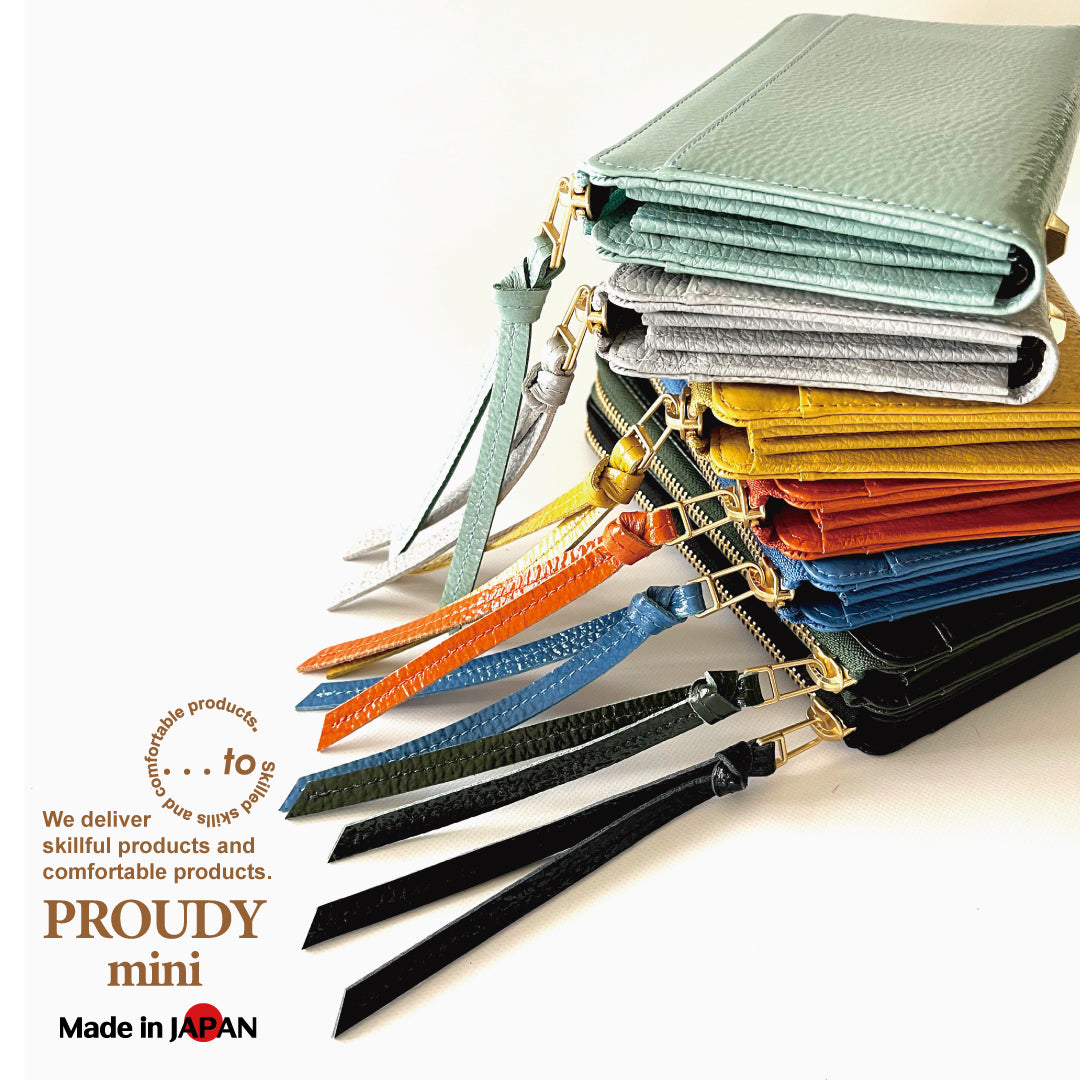【カード20枚】を膨らまずに収納可能。カードが「美しく並ぶ」整うミニ長財布/PROUDY_mini by Enamel