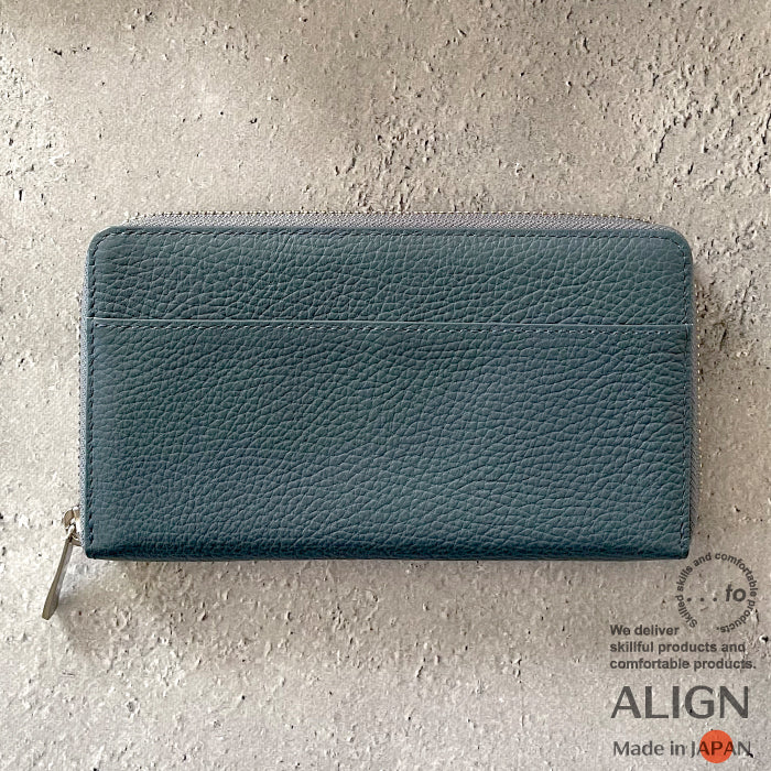 【...to®・ALIGN】大きく開き【一目瞭然】一級財布職人の独自設計・膨らみづらく美しく整う小さい長財布・全8色