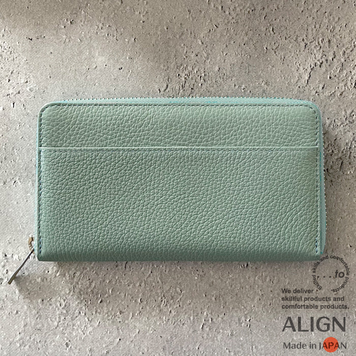 【...to®・ALIGN】大きく開き【一目瞭然】一級財布職人の独自設計・膨らみづらく美しく整う小さい長財布・全8色