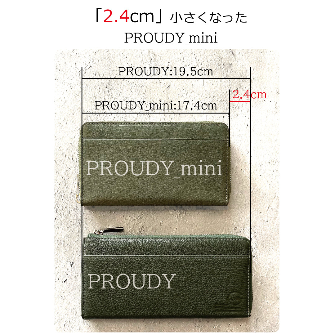 【...to®・PROUDY_mini】・「最大20枚のカード」を膨らまずに収納可能。「美しく並ぶ」整う長財布