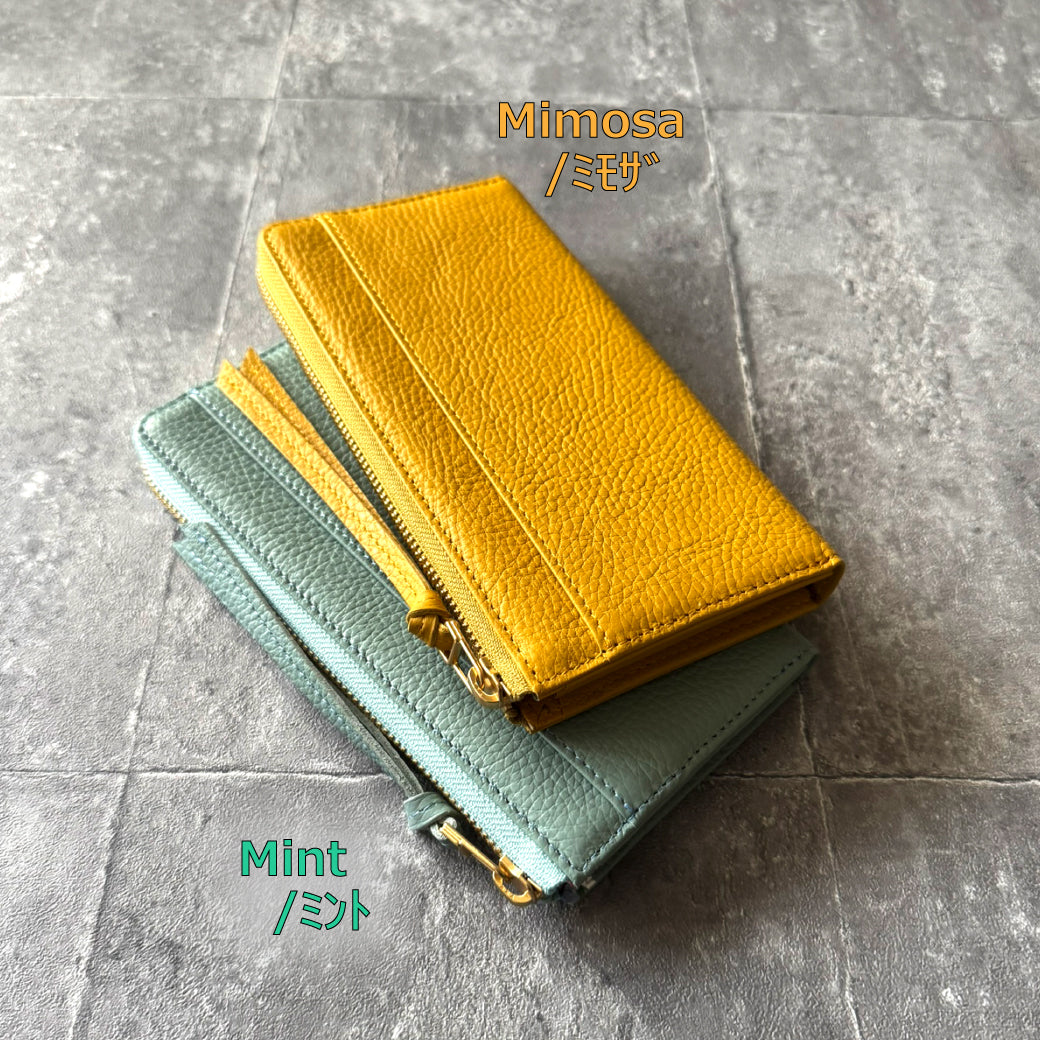 <New Arrival>【カード30枚】膨らみづらくカードが整列。利き手を問わない長財布/PROUDY_Donna_Flower