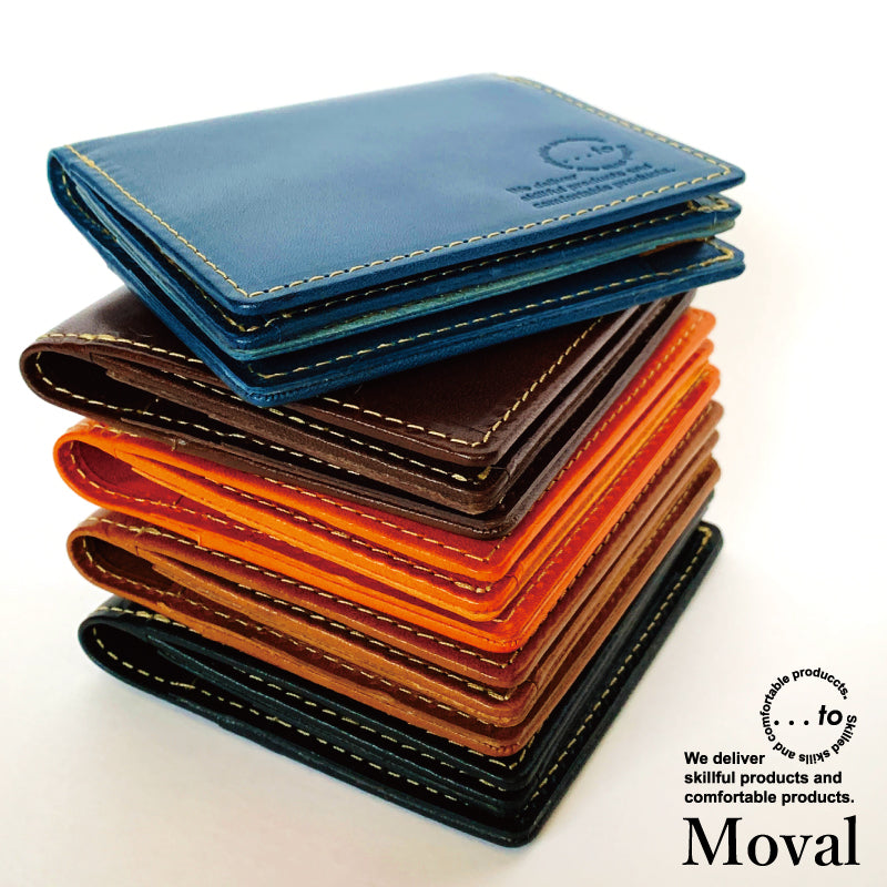 <New Arrival>【Moval】小さくても満足容量！二つ折り札入れ