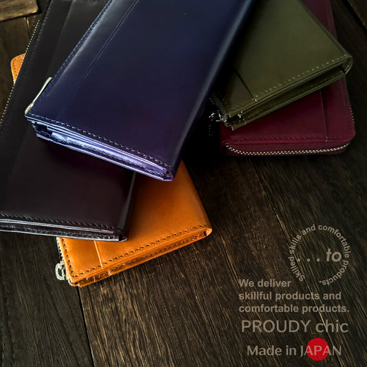 <New Arrival>【カード30枚】膨らまずに収納可能。カード28枚が「美しく並ぶ」整う長財布/PROUDY_Chic