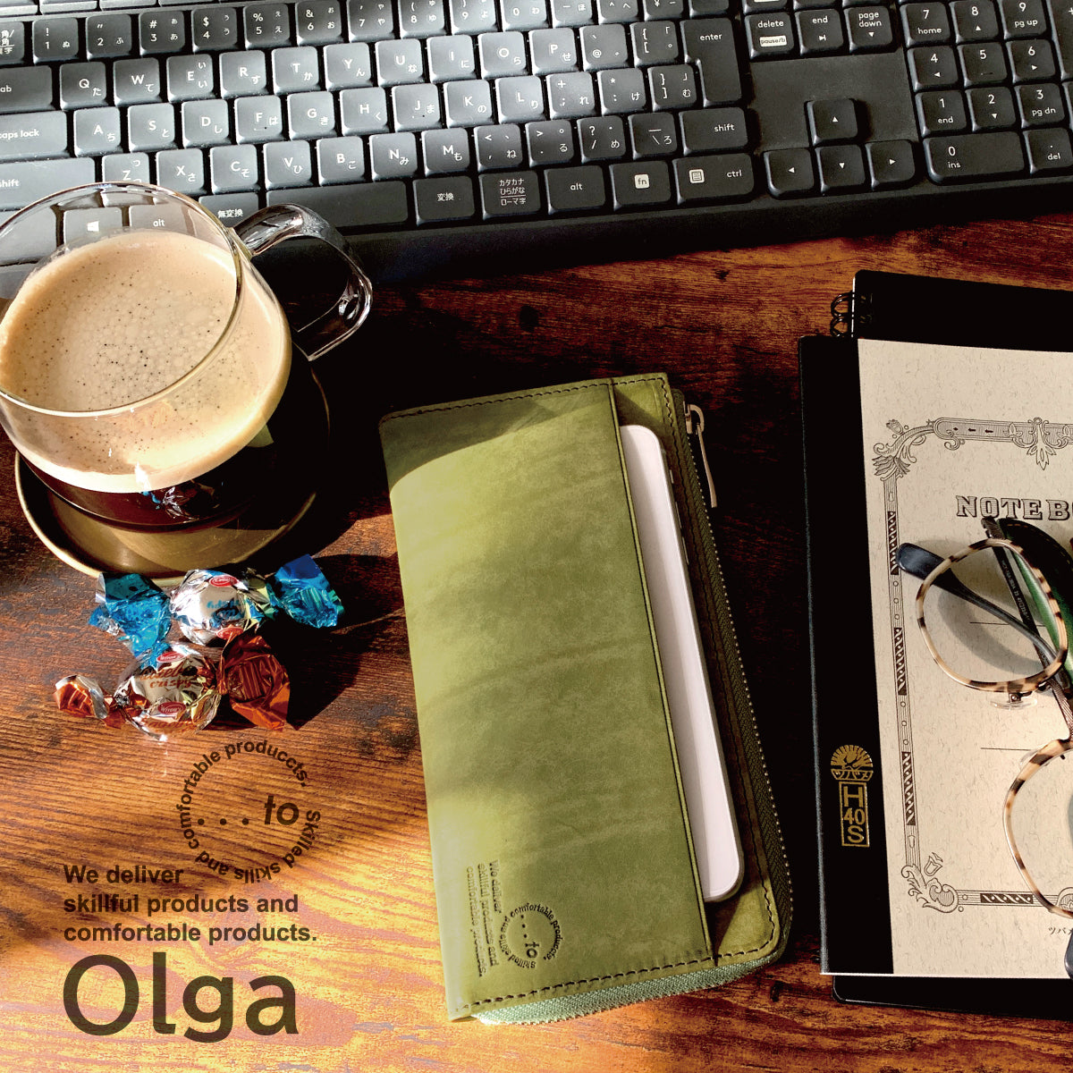 【...to®・Olga】カードが一目瞭然！徹底的に使いやすさにこだわった長財布・全6色